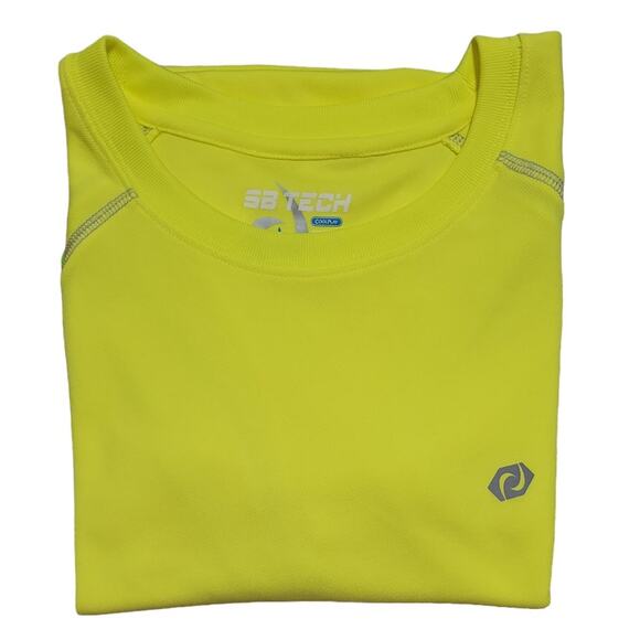 SB Tech CoolPlay Men's Performance Active Moisture Wicking Shirt, Yellow, XL - Picture 6 of 10